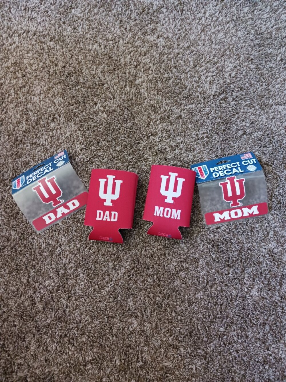 Indiana University koozies & decals